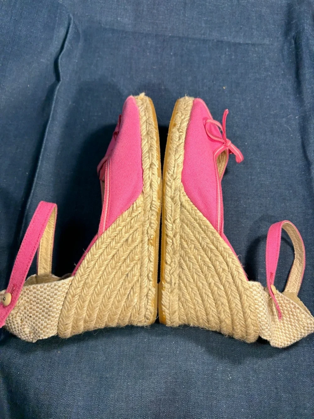 Elena Solano espadrilles wedge made in Spain peep toe